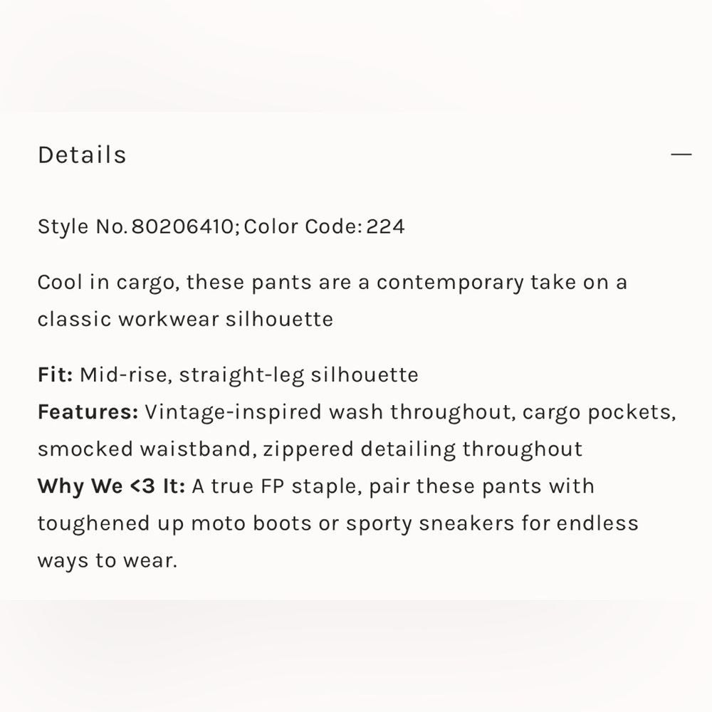 Free People Can't Compare Cargo Pants In Dusty Olive - Picture 13 of 15